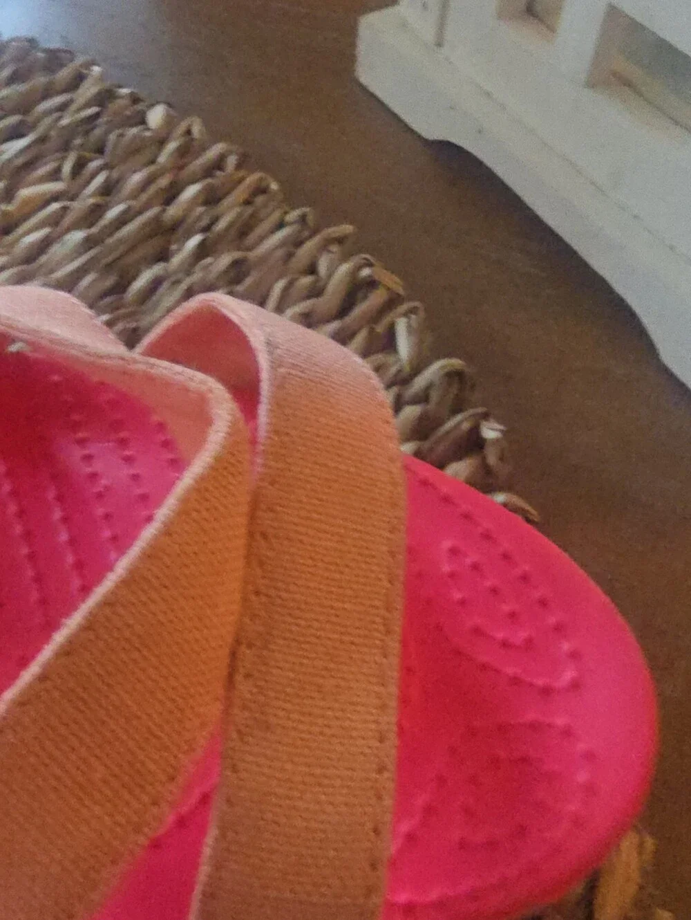 Crocs Women’s Peach Pink Wedge Sandals - Ankle Strap Comfort